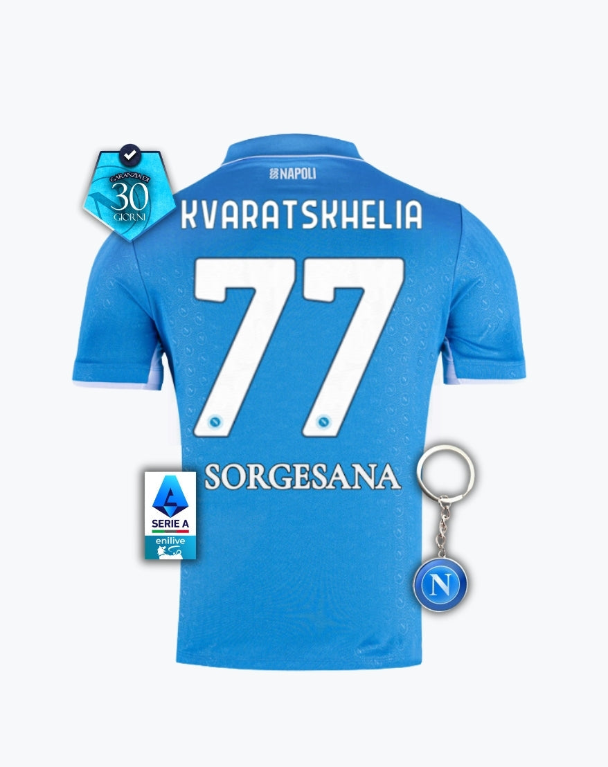 #77 KVARATSKHELIA Maglia Home 24/25